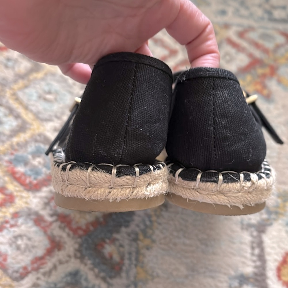 Zara Mary Jane Espadrille Flats with Whipstitch Detail - Picture 4 of 7